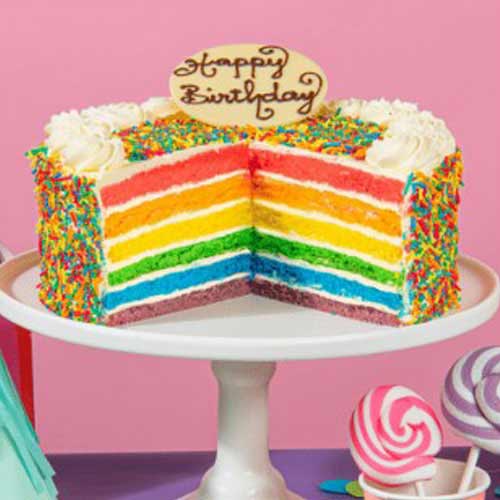 1 Kg Fresh Rainbow cake