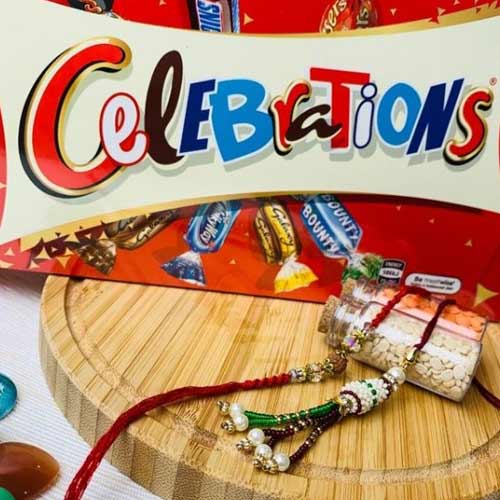 Bhaiya Bhabhi Rakhi with Celebration Chocolate 