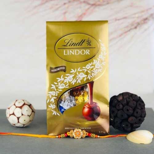 Fancy Rakhi with Lindt Chocolates