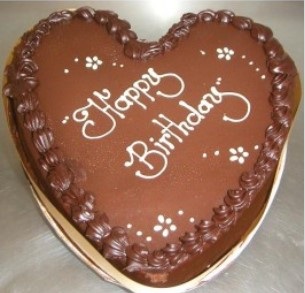 Chocolate Cake Heart shape cake